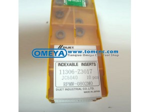 Dijet milling inserts carbide RPMW0802MO JC5040