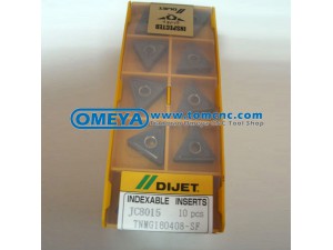 Dijet tungsten carbide lathe inserts TNMG160408-SF JC8015
