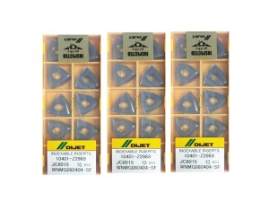 Dijet indexable carbide turning inserts WNMG080404-SF JC8015