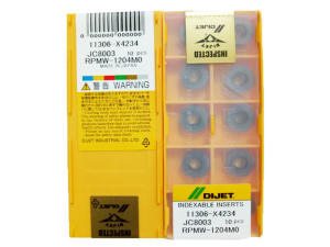 Dijet tungsten carbide cnc milling inserts RPMW1204M0 JC8003